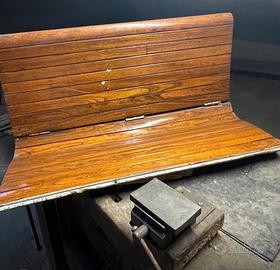 Panche in legno tram Milano 1920