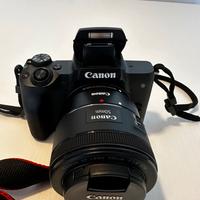 Canon M50 MII + adattatore, obiettivo EF 50mm