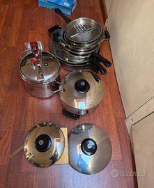 Batteria Imco e pentola a pressione Lagostina