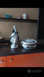 statuina ballerina e zuppiera anni 50/60