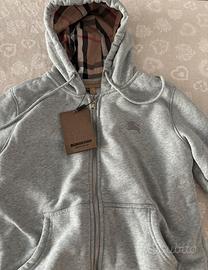 felpa zip burberry