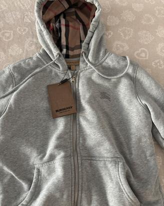 felpa zip burberry