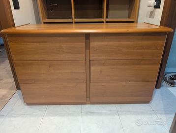 Cassettiera in legno – 6 cassetti – in buono stato