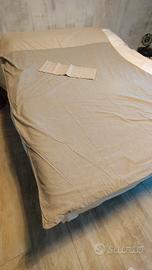 copripiumino Ikea grigio /beige singolo 