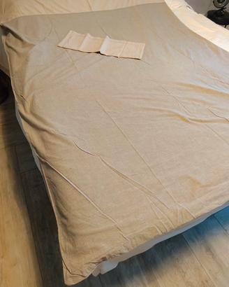 copripiumino Ikea grigio /beige singolo 