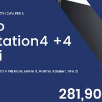 ps4 slim+ 4 giochi 