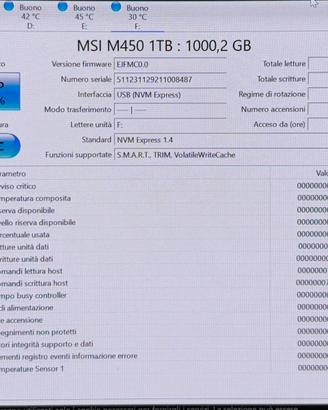 MSI M450 1 TB Ssd M2 1Tb