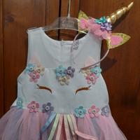 Costume carnevale principessa unicorno
