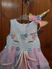 Costume carnevale principessa unicorno