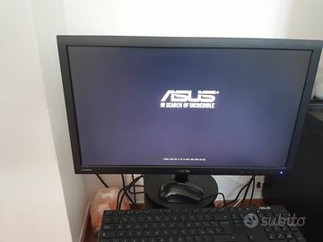 Pc asus nuovo con schermo asus tastiera e mouse