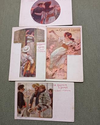 4 cartoline la colonia libera