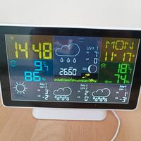 stazione meteo con temperatura e umidità esterna 