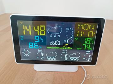 stazione meteo con temperatura e umidità esterna 