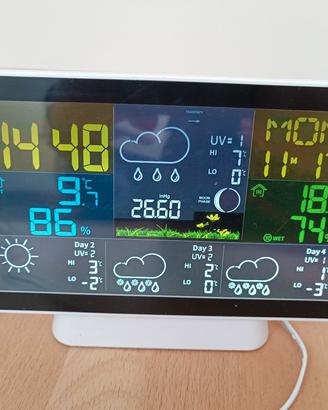 stazione meteo con temperatura e umidità esterna 