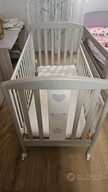 Lettino bambino Pali Birillo beige in legno