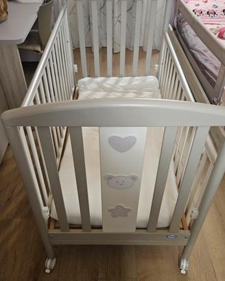 Lettino bambino Pali Birillo beige in legno