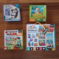 Set 4 giochi 2-5 anni