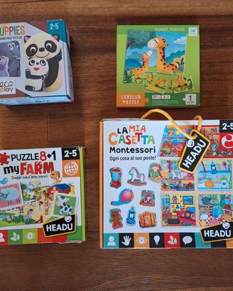 Set 4 giochi 2-5 anni