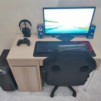 PC fisso Gaming, monitor, cuffie, sedia etc..