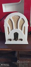 RADIO FM VINTAGE ARTEFATTO RIPRODUZIONE LEGNO