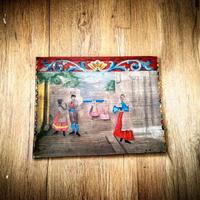 Pannello Carretto Siciliano antico interamente sco