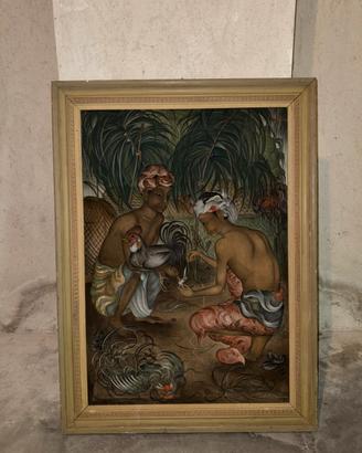 Dipinto Balinese risalente al 1963 firmato