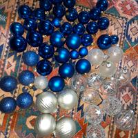 Addobbi vari blu e argento