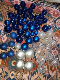 Addobbi vari blu e argento