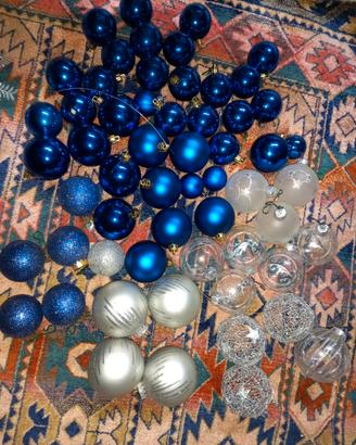 Addobbi vari blu e argento