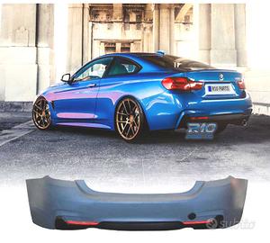 PARAURTI POSTERIORE BMW F32 F33 LOOK M DOPPIA USCI