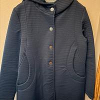 Cappotto blu tipo neoprene