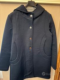 Cappotto blu tipo neoprene