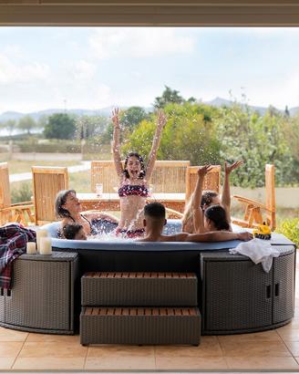 Minipiscina idromassaggio spa 185cm -132 gett 6per