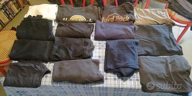 lotto 14 maglie magliette maniche corte e lunghe