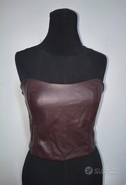 Top Corpetto similpelle Calliope 