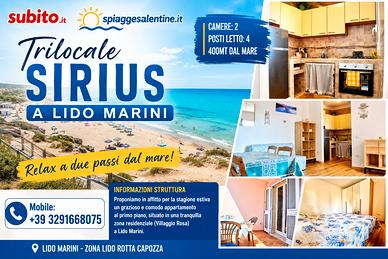 Last Minute 400m MARE Lido Marini Villaggio Rosa