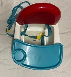 Alzatina sedia per bambini ancorabile con cinghie