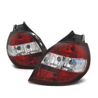 FANALI PER RENAULT CLIO 3 05-09 ROSSO BIANCO LOOK 