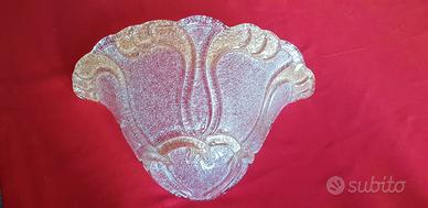 Applique da parete in vetro granigliato di Murano