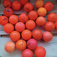 20 palline arancione, palline da golf