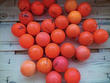 20 palline arancione, palline da golf