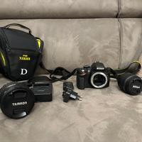 Nikon d3200 + obiettivo + accessori