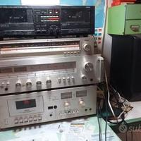 impianto stereo vintage philips lenco akai yamaha