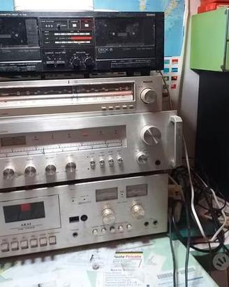 impianto stereo vintage philips lenco akai yamaha