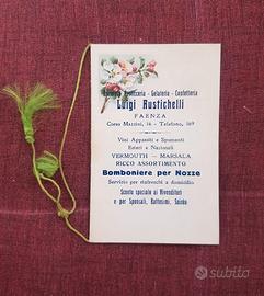 Calendarietto 1930 Luigi Rustichelli Faenza Epoca