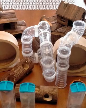 Casette e giochi per criceti 