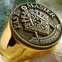 Anello Masonic Master Placcata Oro 24kt