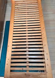 struttura letto singolo + materasso memory 