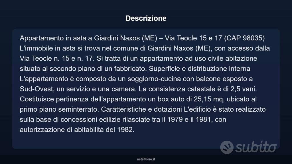 Appartamento – ME - Altro