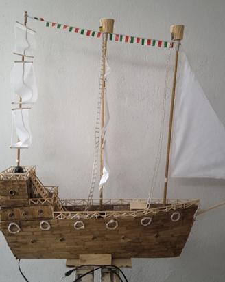 Barca a Vela tutta fatto a mano interno luminoso